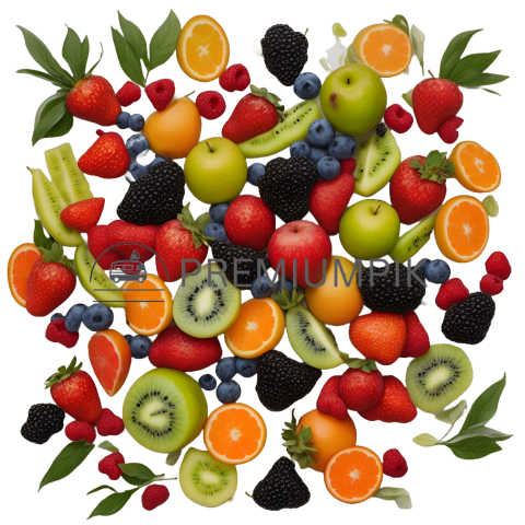 Fruits transparent background