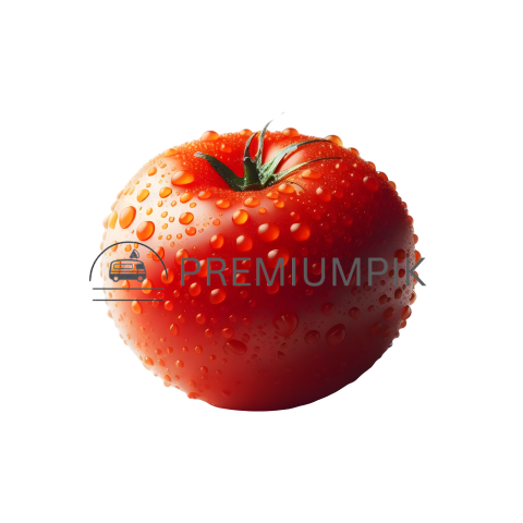 Tomato photo on a transparent background