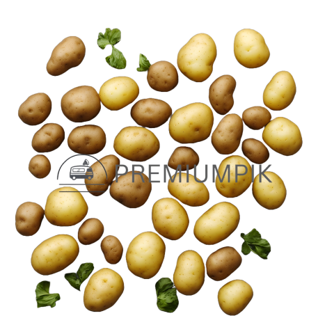 Potatoes transparent photo