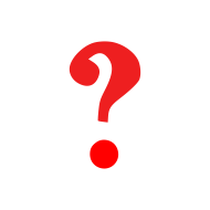 A Bold Red Question Mark png  transparent design