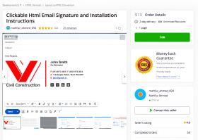 Clickable Html Email Signature