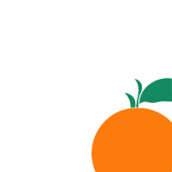 orange on a transparent background