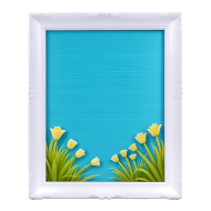 Readymade frame with nature art