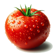 Tomato ai image on transparent background